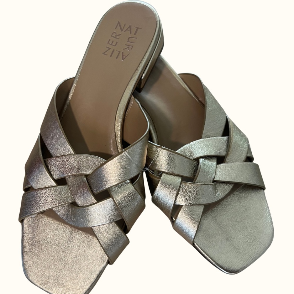 Naturalizer Gold Heeled Sandals